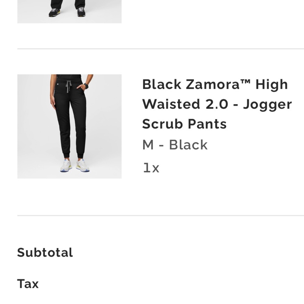 Black Figs Zamora High Rise Scrubs
